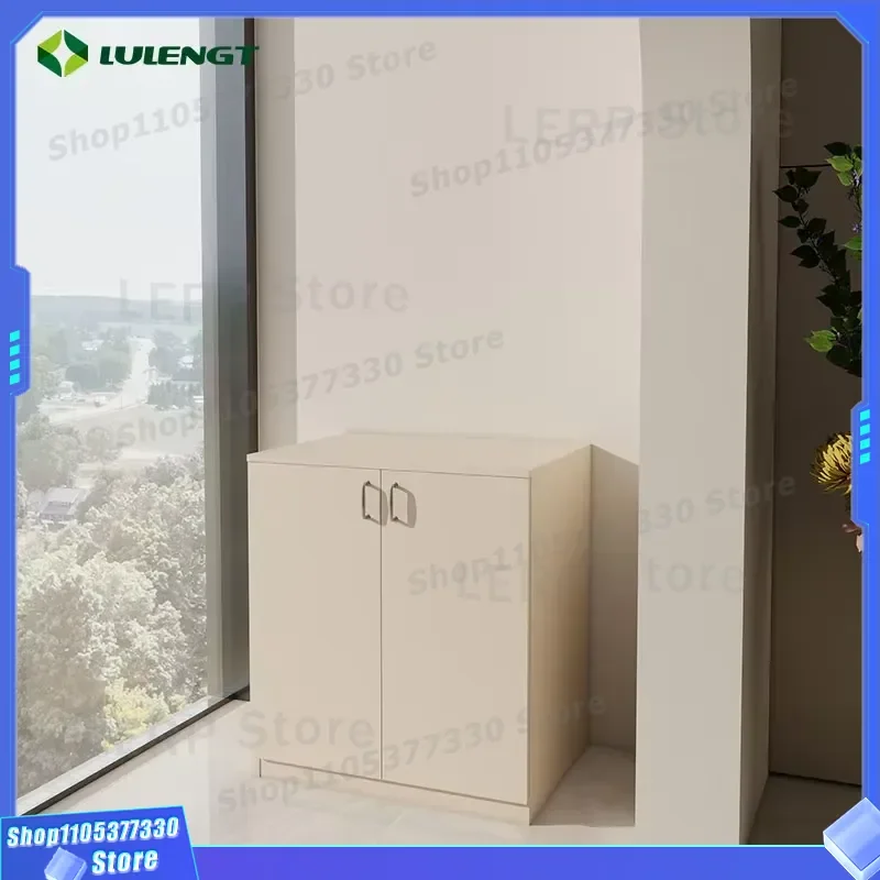 Rustproof Aluminum Double Door Balcony Storage Cabinet Eco Friendly Modular Base Unit for Outdoor Indoor Home Organization