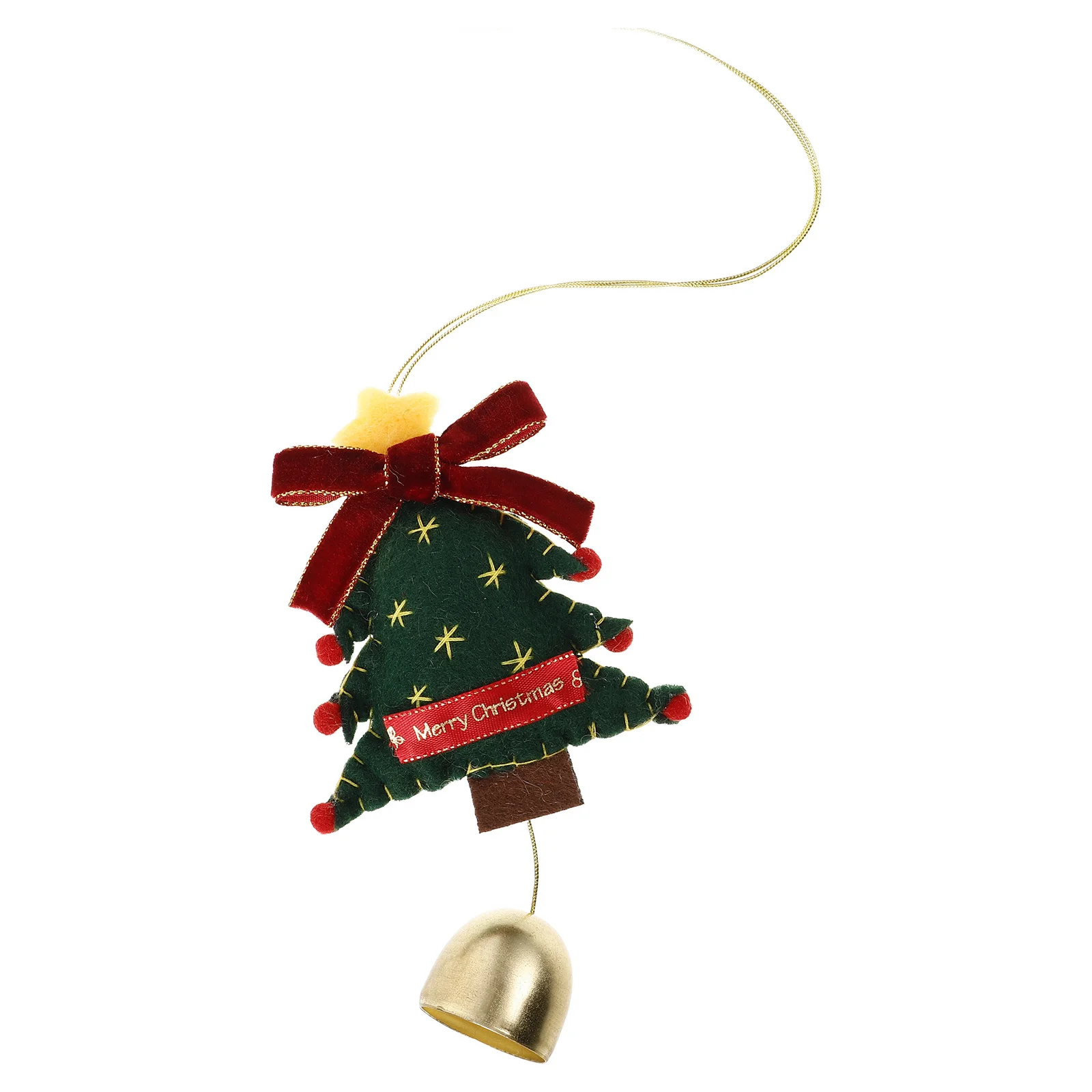 

Christmas Tree Decorations 2023 Handmade Wool Felt Xmas Ornaments Unique Bell Hanging Decor For Home Party Festive