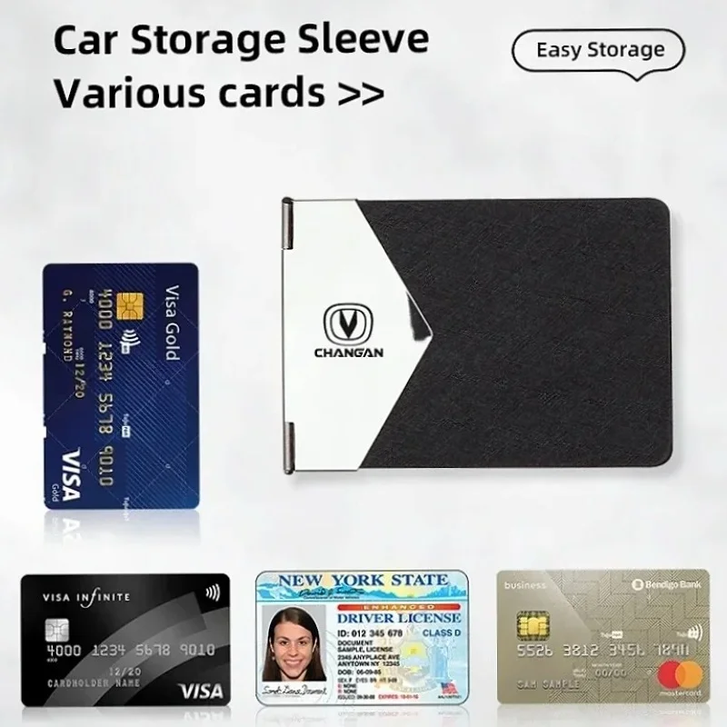 Driver Card Case Car Document Holder Auto Card Wallet For Changan CS75 PLUS CS55 PLUS UNI-S Eado Plus CS35 PLUS Alsvin PLUS