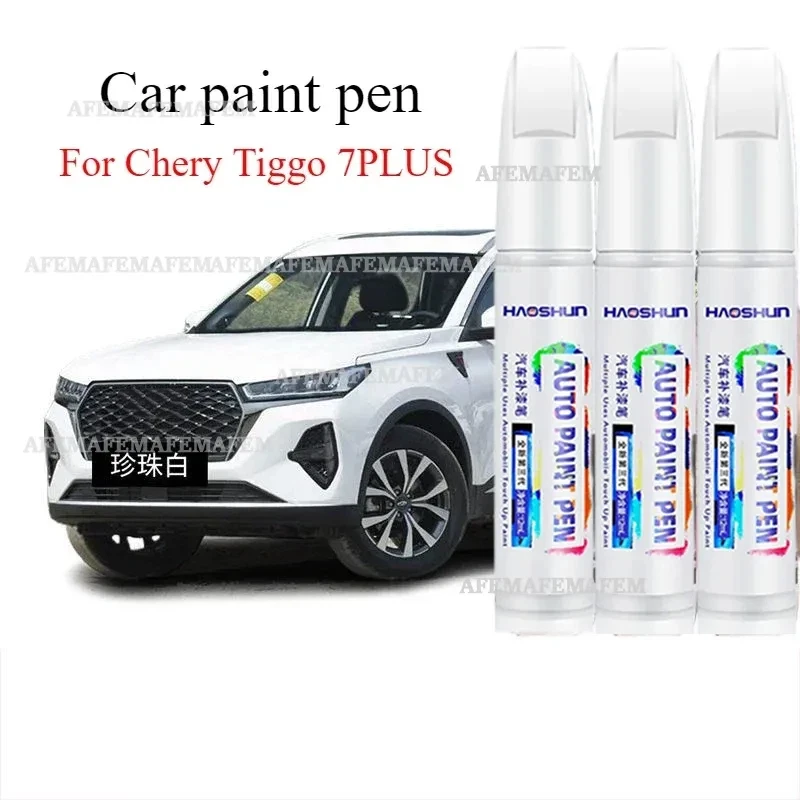 

For Chery Tiggo 7PLUS Car Refinish Pen Car Special Pearl White Original Black Scratch Repair Point Pen For Car Scratches
