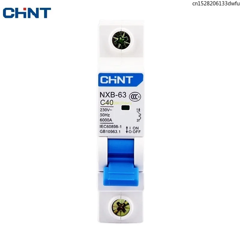 CHINT MCB NXB-63 1P 1A 2A 3A 4A 16A 32A 63A Miniature Circuit Breaker AC 230V DIN Rail Mounting Miniature Household Air Switch