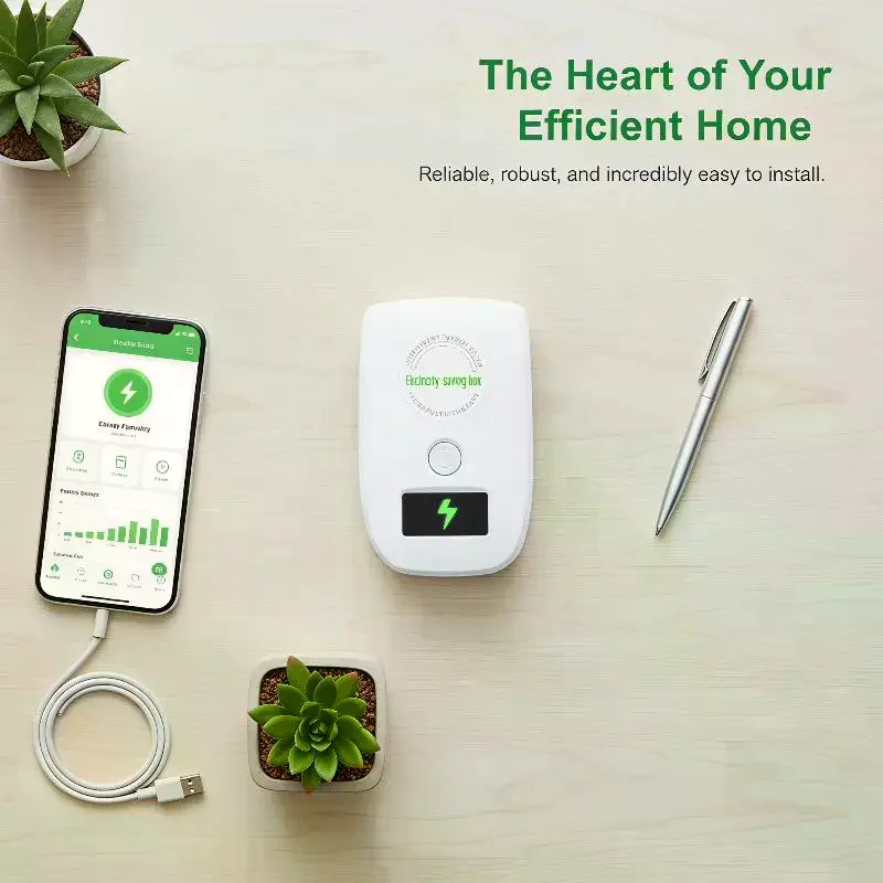 Intelligent Electricity Saving Box Voltage Stabilizer Power Saving Device Eco-friendly Energy Reducer for Family Daily Use