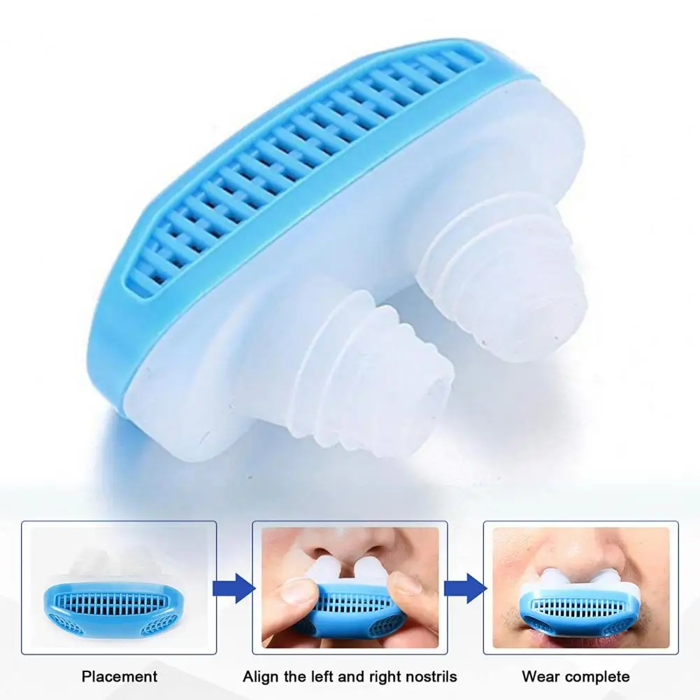 Anti Snoring Sleep Aid Nasal Plug for Snoring Anti-snoring Device Soft Silicone Nasal Plugs Nose Air Purifier for Comfortable