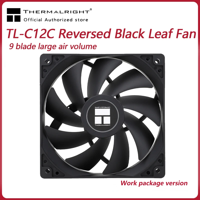 Thermalright TL-C12C Reversed 120mm CPU Cooler Fan S-FDB Bearing Speed 1550PWM Temperature Control Case Cooling Fan