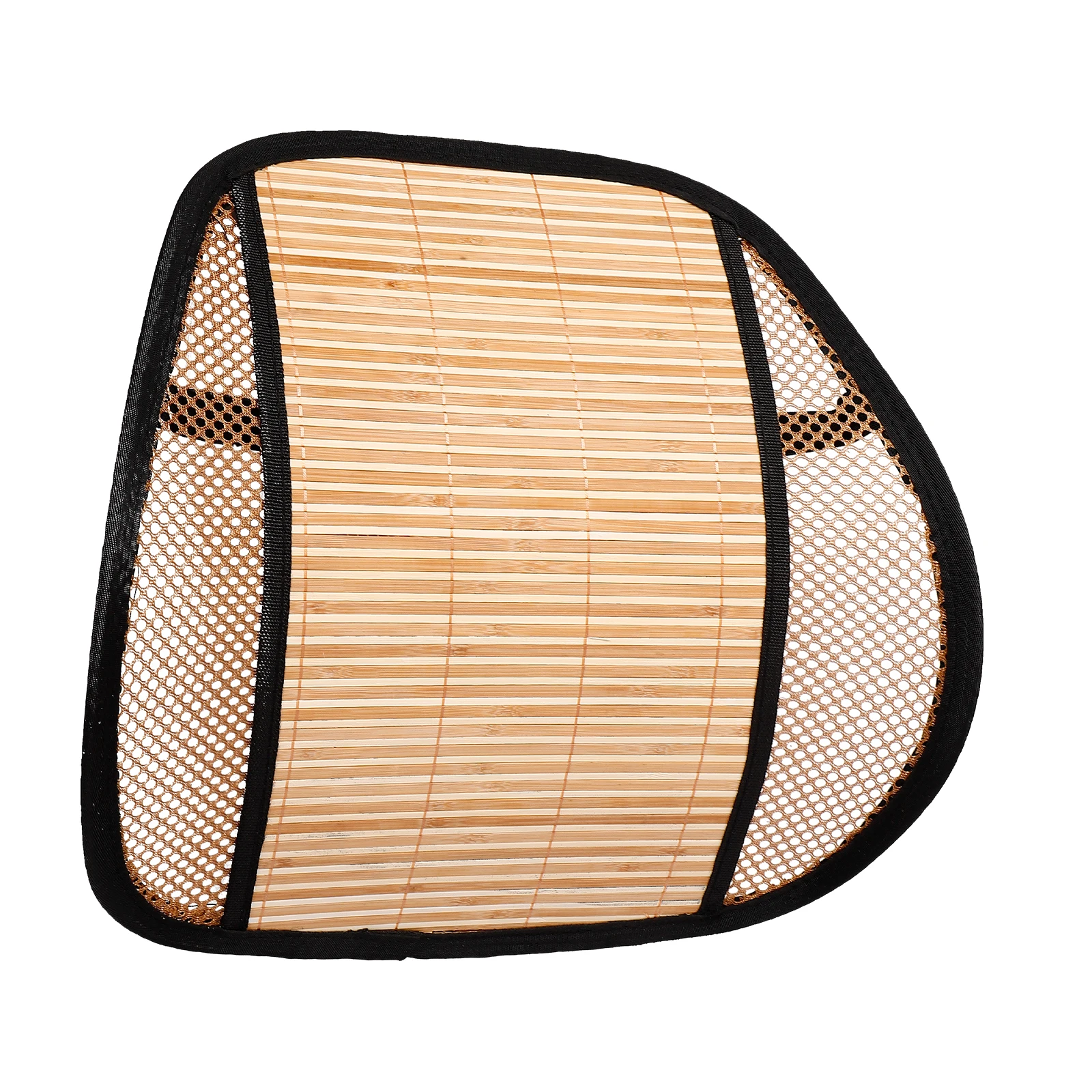 

Бамбуковая подушка для спинки, подушка для поясничной поддержки, эргономичный дизайн, подушка для сиденья для офисного стула, автомобиля, бежевый, летний, крутой