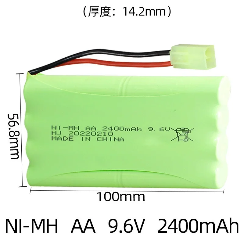 NiMh 9.6v 2400mAh Battery Pack For Rc toys Car Tank Robots Gun RC Boat AA 9.6v 2400mah Rechargeable Battery