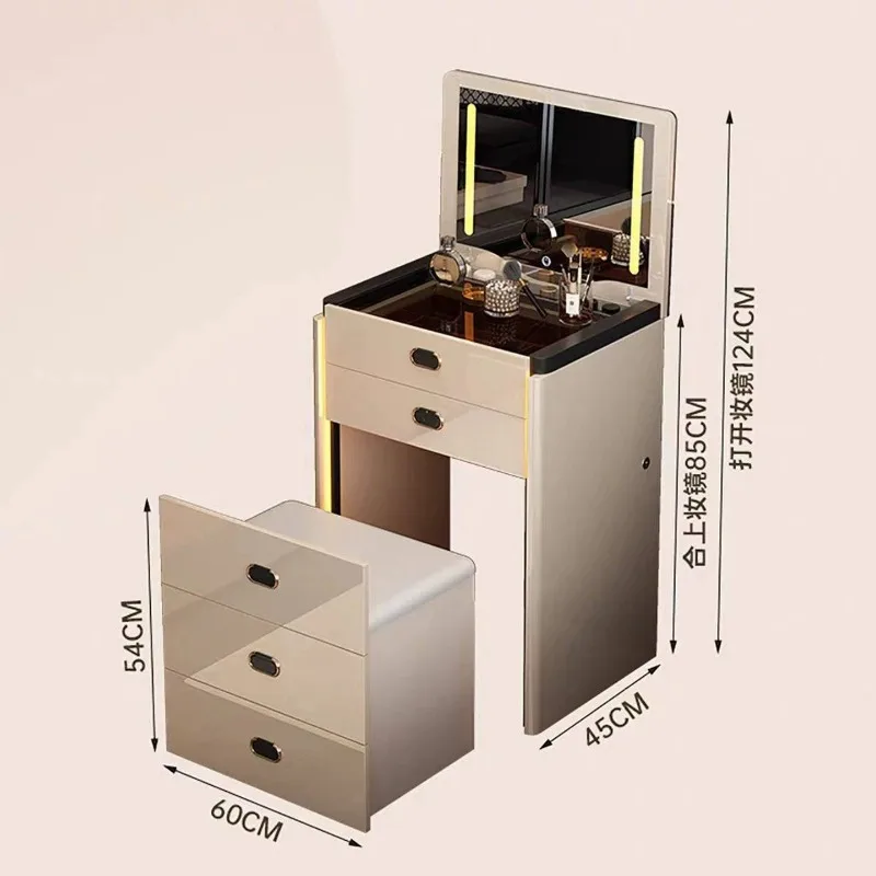 Shelving Compartment Nightstands Hidden Bluetooth Salon Stool Dressing Tables Hotel Corner Mesitas De Noche Asian Furniture