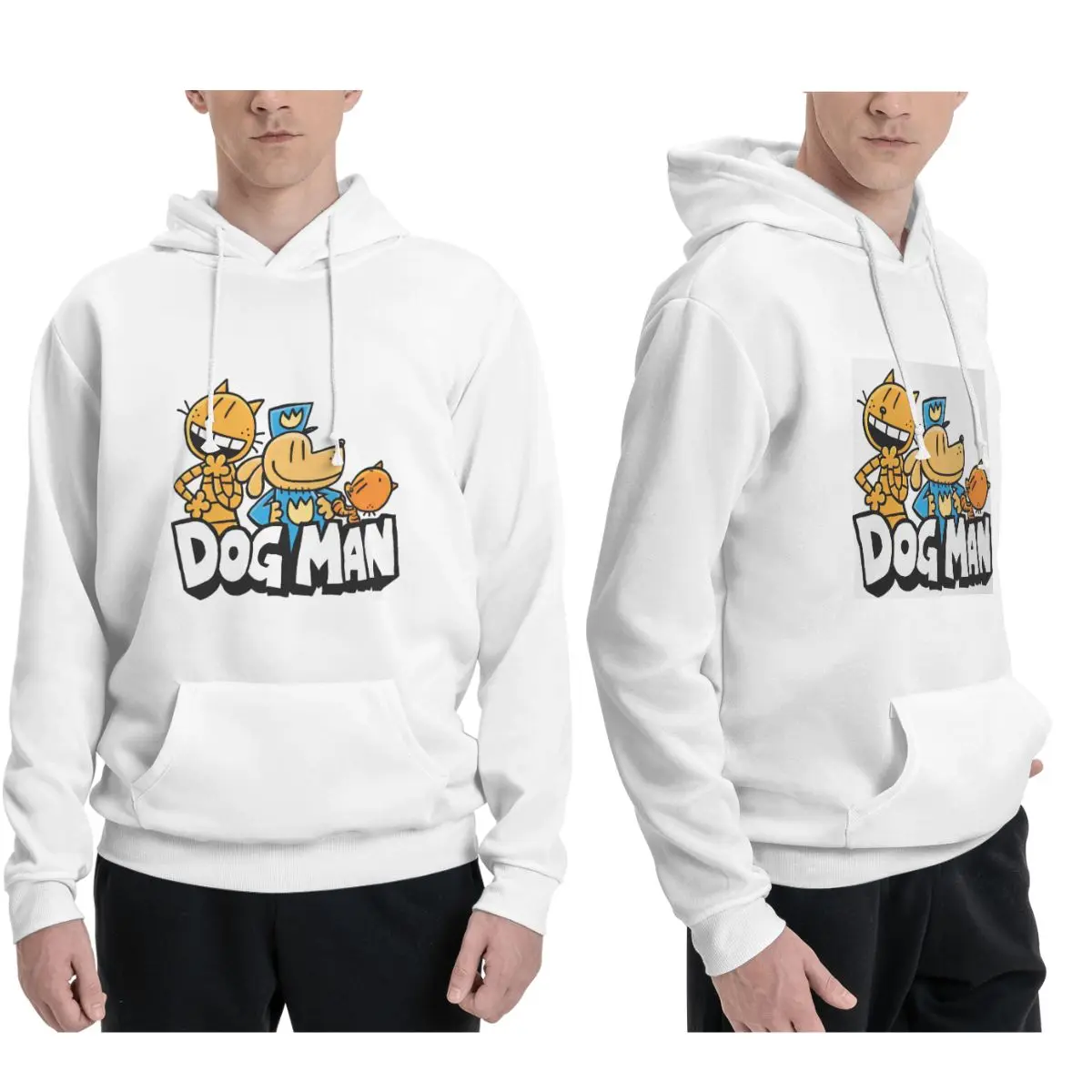 Dog Man Cat And Cute Man Hoodies Men's Women Casual Pullover Sweatshirts Harajuku Long Sleeve Streetwear Autumn Winter