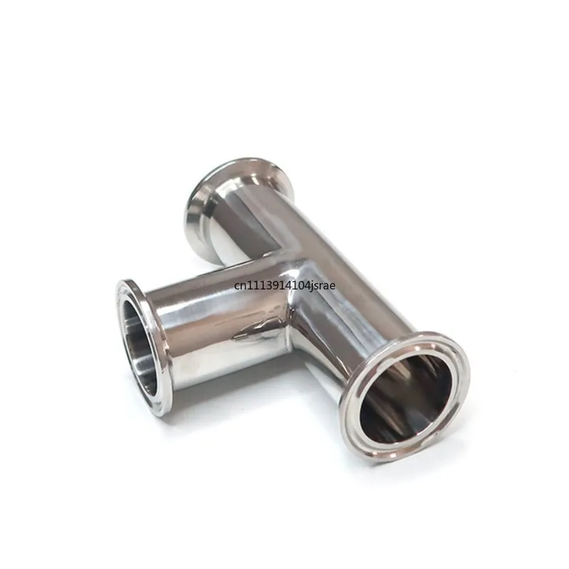 304 stainless steel sanitary grade quick-loading tee fittings with the same diameter clamp joint elbow welded pipe fittings