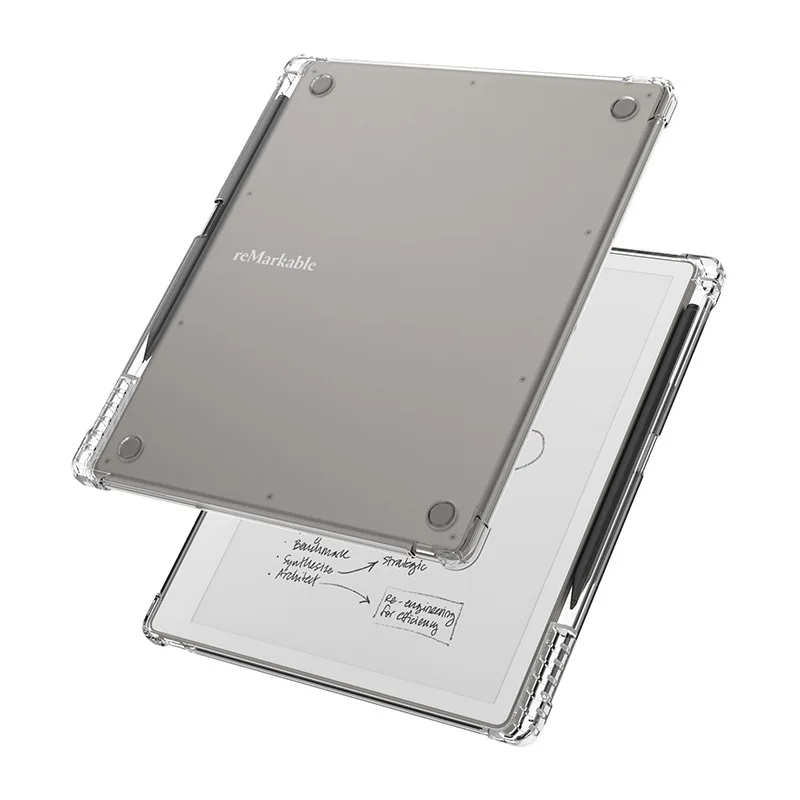 Porte-crayons pour étui Funda Remarkable Paper Pure 10.3" pour liseuse, coque arrière transparente en TPU avec airbags antichoc