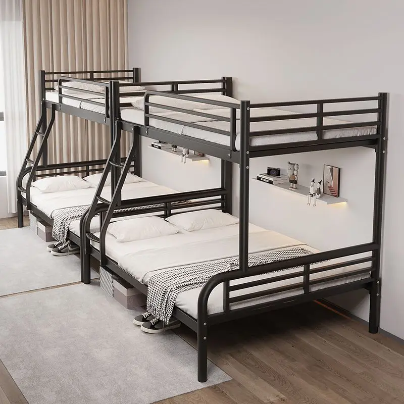 Upper and lower bunk mother bed Double bunk Children\'s student dormitory High and low Adult Household iron