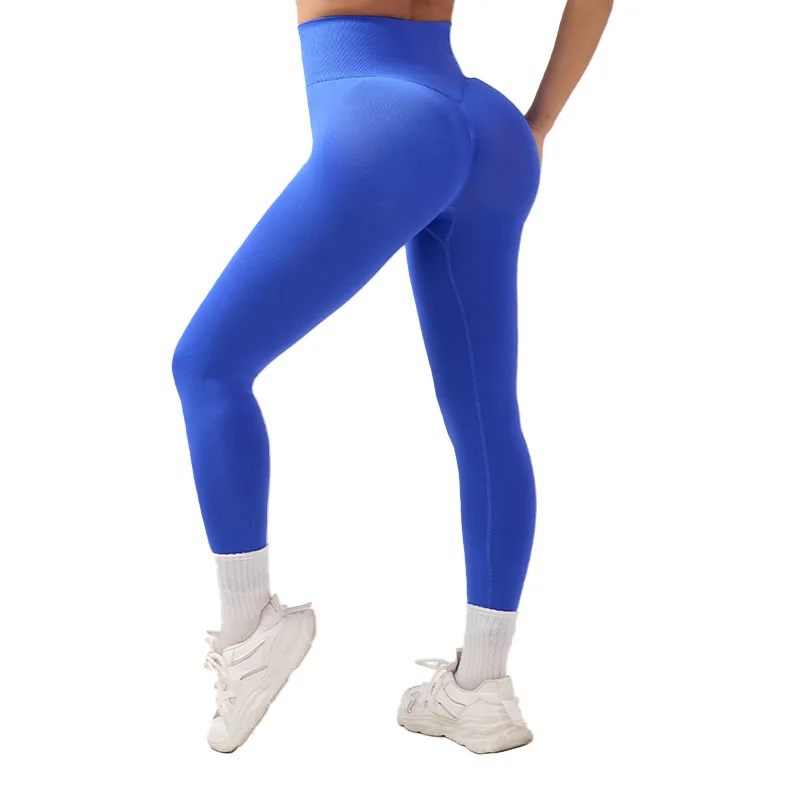 

Peach Hip Yoga Pants Hip Line Women's No Embarrassment Line High Waist Belly Seamless Sports Fitness Pants Quick Drying Leggings