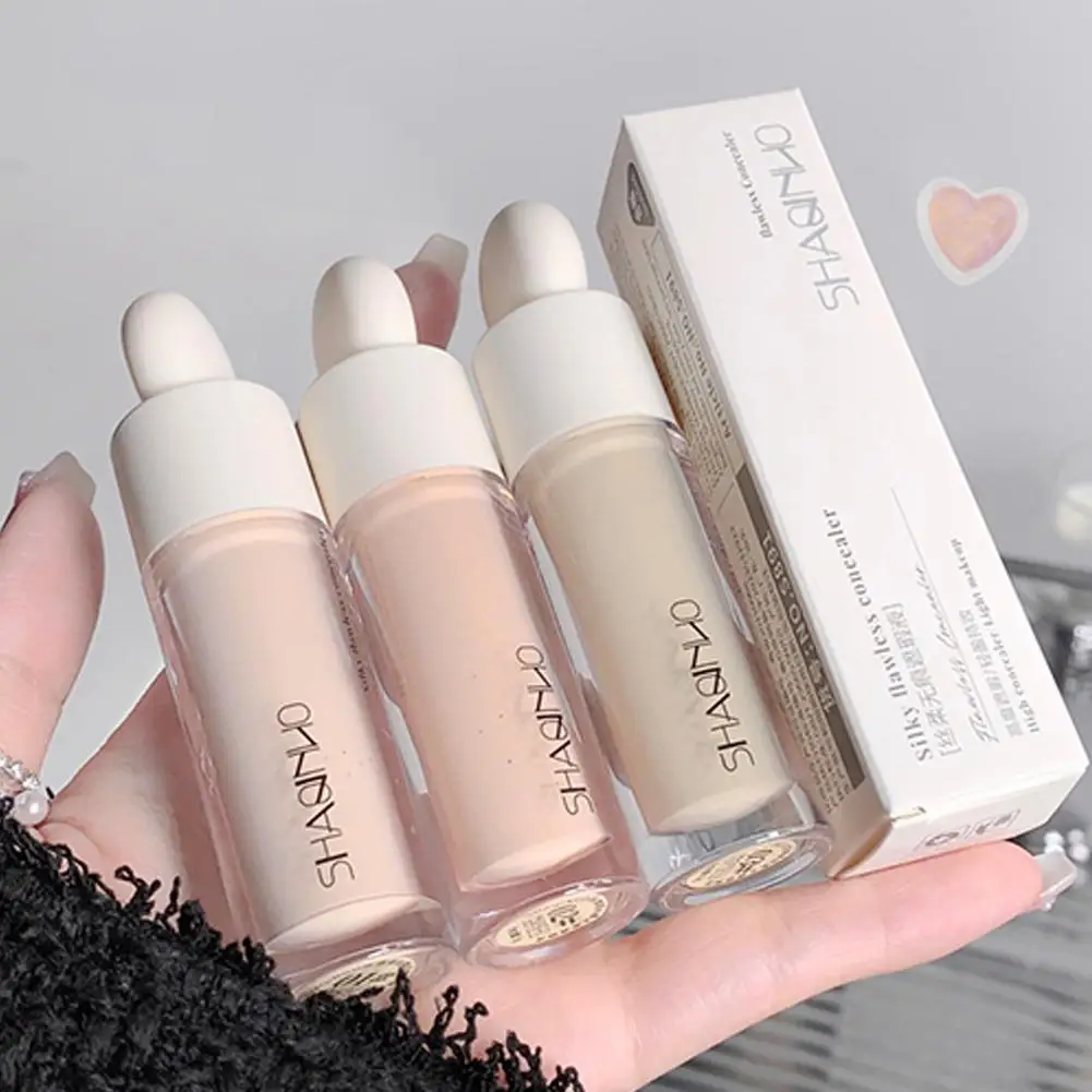 High Covering Concealer Cream Texture Covers Acne Marks Dark Circles Face Makeup Liquid Concealer Lasting Brighten Face Cosmetic