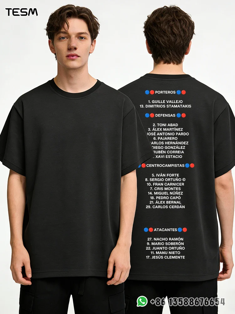 TESM Black Cotton Men T-Shirt Women Summer Streetwear Fashion Short Sleeve Couple Parent-Child Casual  Cotton Tee