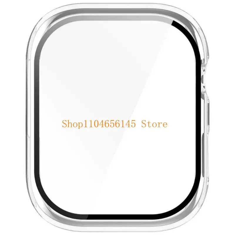 

652F Tempered Glass Screen Protector Integrated Full Coverage Cover Shell for Watch Housing Sleeve Against Dust And Scratches