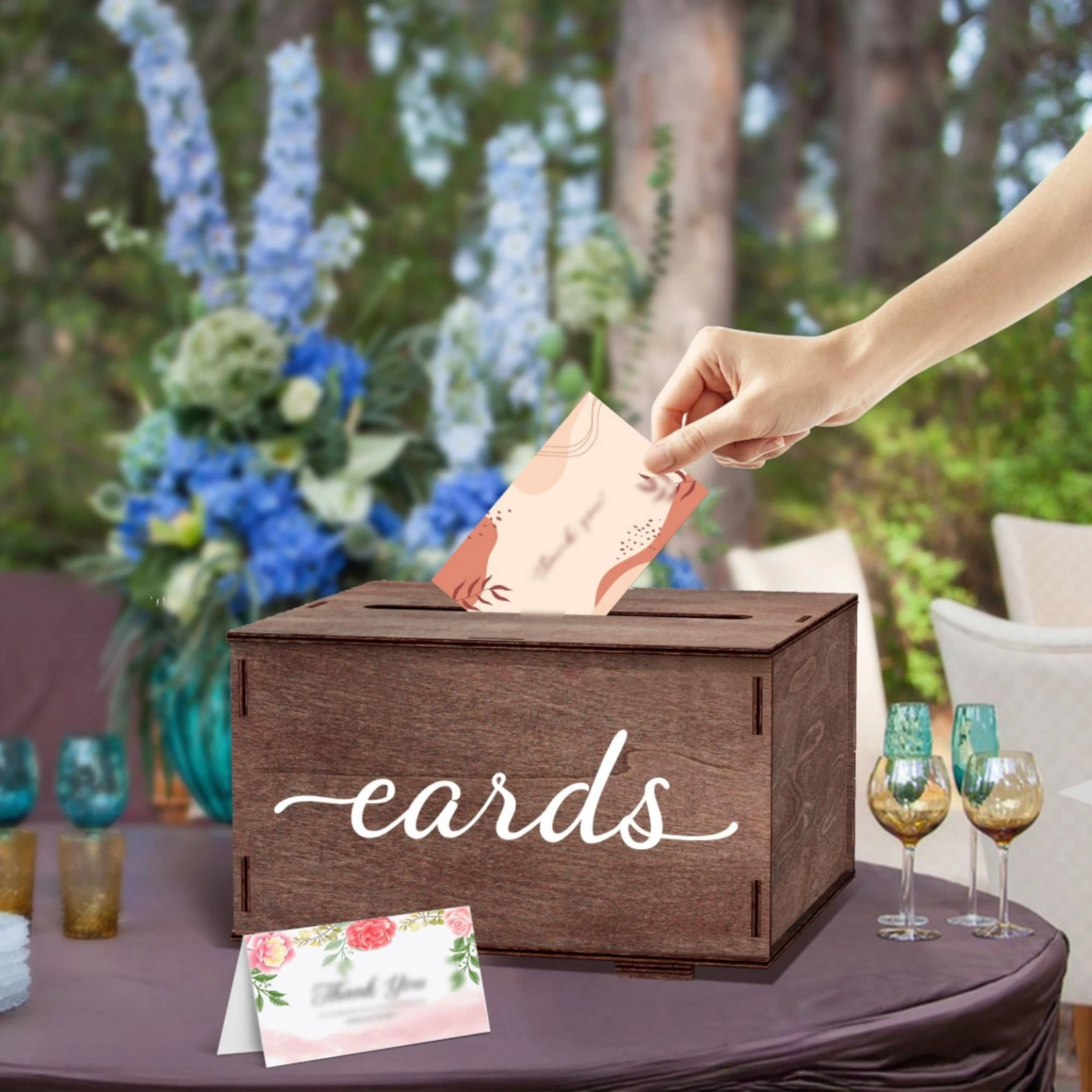 Wooden Card Box Slot Top Weddi - Wedding Supply.Box recension och pris