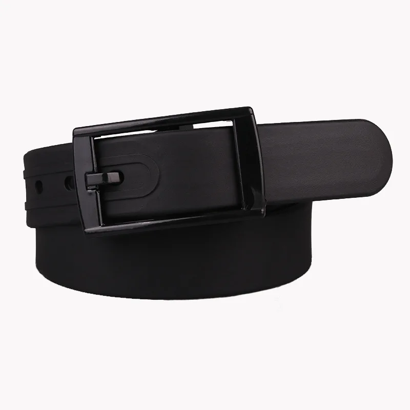 

High Quality Silicone Belt Male And Female Belts Plastic Anti Allergy No-metallic Candy Color Belt 1pcs