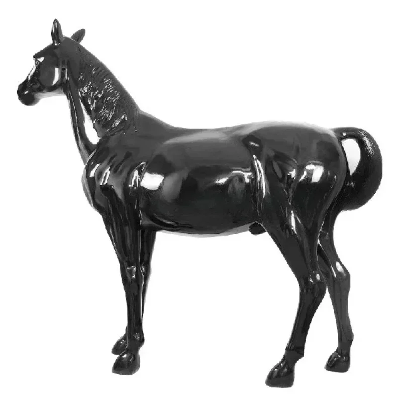 Plexiglass decoration, glossy life size pony statue