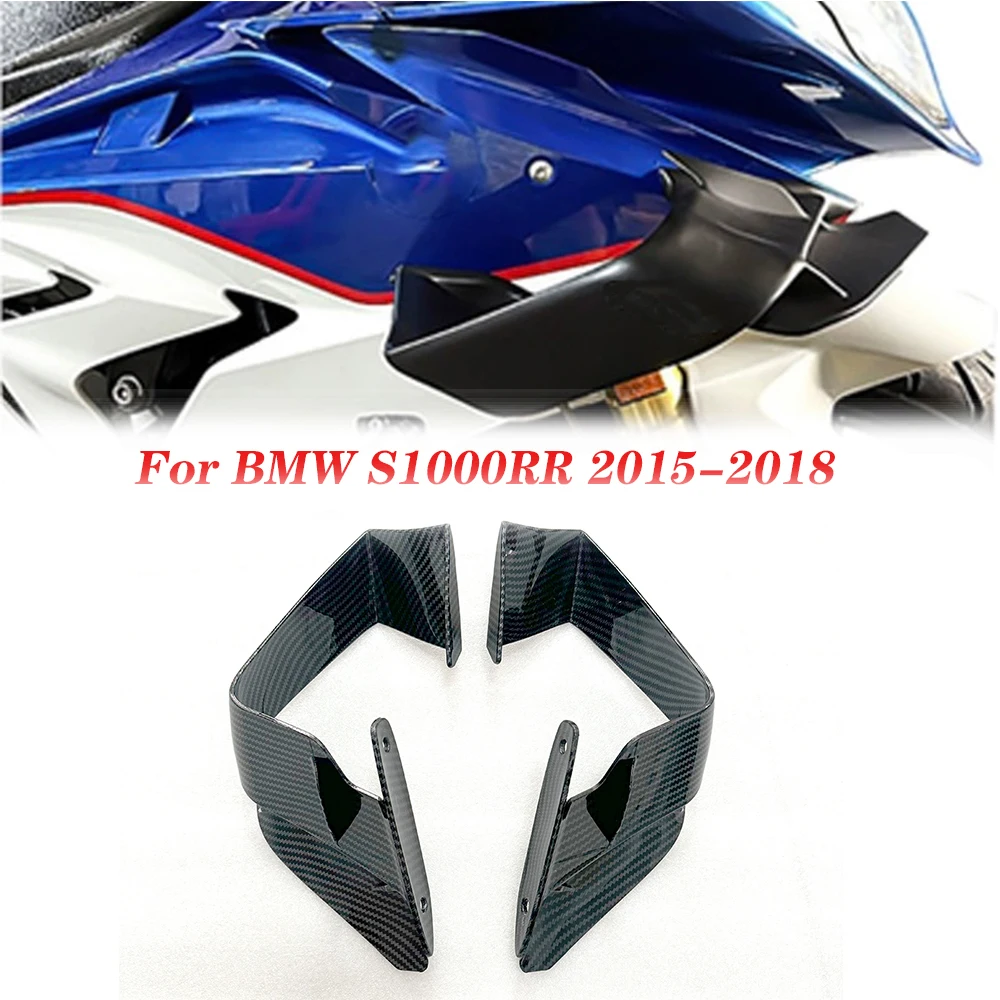 S1000RR 2015-2018 Fixed Winglet For BMW S1000RR S1000 RR 2015 2016 2017 2018 Fairing Wing Front Spoiler ABS Plastic