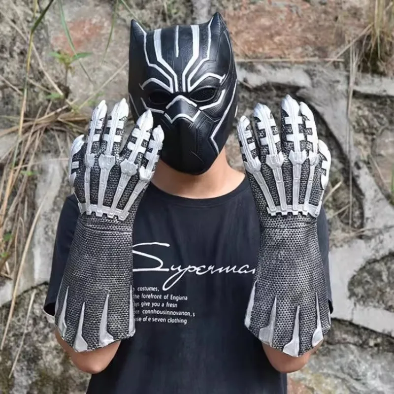 

Cosplay Costume Party Props Cosplay Superhero Black Panther Gloves Latex Arm Fancy Dress Party Anime Stage Show Props Christmas