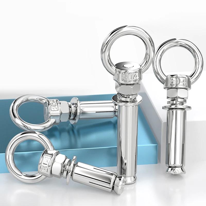 M6 M8 M10 M12 M14 M16 M18 M20 304 Stianless Steel Expansion Bolts Expansion Bolts With Ring Wall Anchors Eye Screws