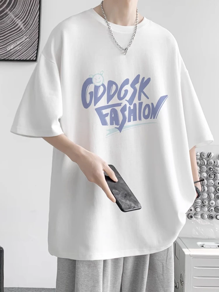 

Молодежная свободная мужская футболка ort Sve, модный брендовый летний топ из плотного хлопка с принтом Ne Batwing Sve