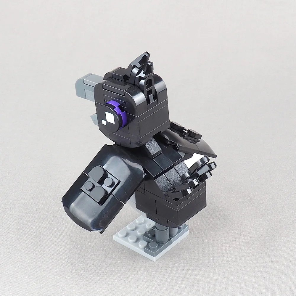 Moc corvo groundskeeper bloco de construção perseguição cena batalha modelo equipamentos acessórios pequenas partículas montagem tijolos brinquedo