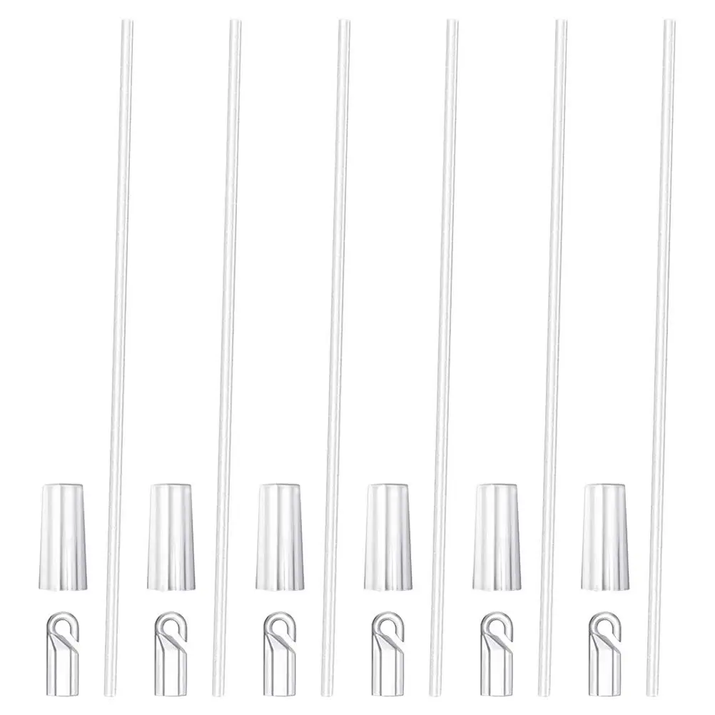 6Pcs Blind Wand Replacement Clear Plastic Tilt Rod Transparent Curtain Pull Stick Window Blind Accessories Tilt Wand for Blinds