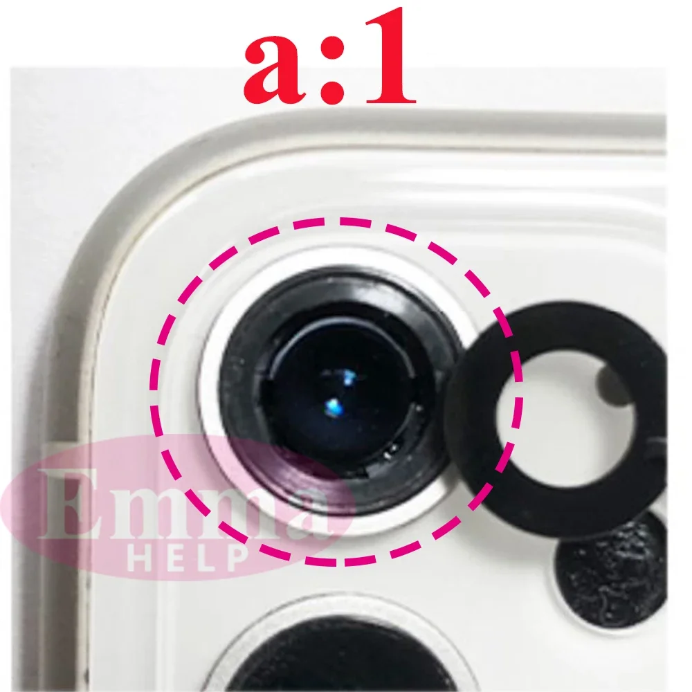 2Set Original Sapphire Back Camera Lens Glass for iPhone 16 15 14 13 12 Pro Max Mini Replacement Parts