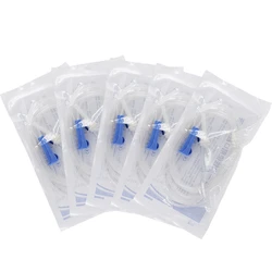 Implante dentário Cirúrgico Flushing Pipe, Conjunto de Tubulação de Irrigação Oral Descartável Tubulação de Água Transparente, Kit de Irrigação Oral, 5Pcs