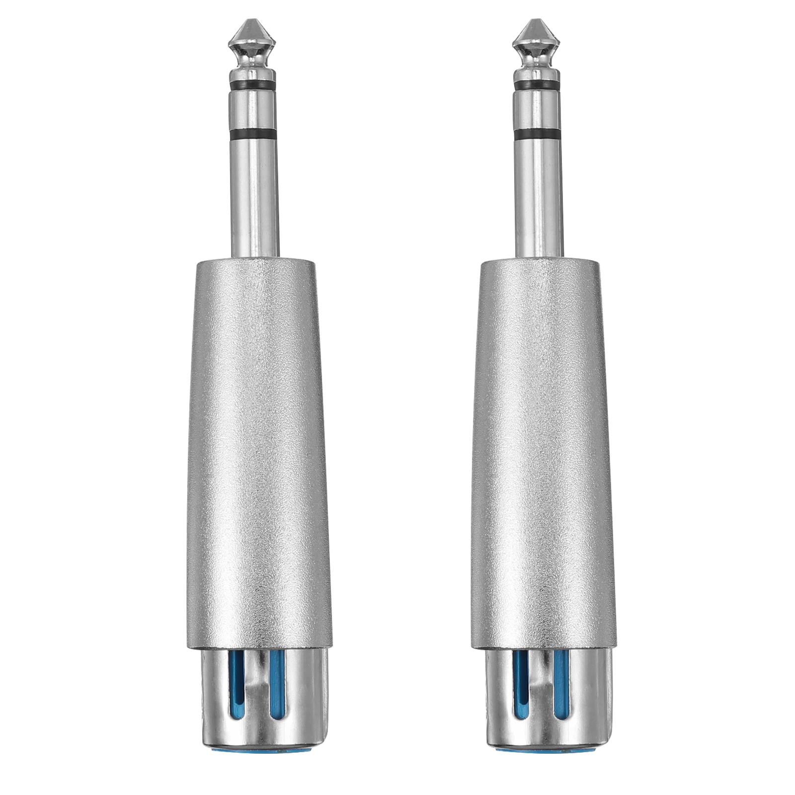 

2PCS Audio Converter TRS to XLR Adapter 6.35mm to XLR Female Connector Zinc Alloy Shell Music Sharing Amplifiers Mixer DVD CD