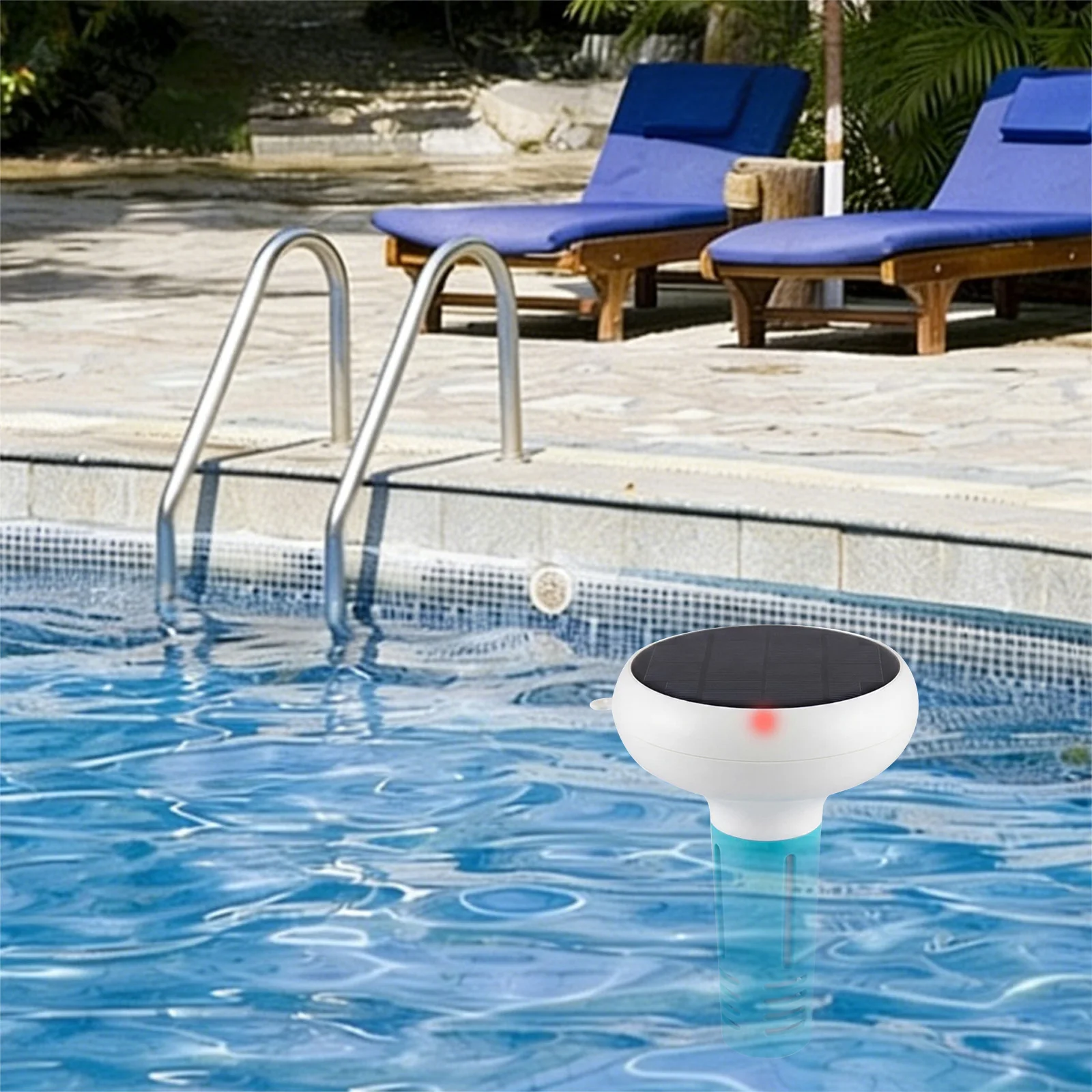 7-in-1 Smart Water Meter Floating Wireless Water Quality Tester WiFi PH and Salinity for Swimming Pools Hot Tub Spa