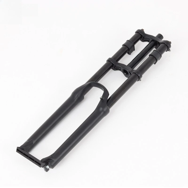 Mountain Bike Dual Crown Aluminum Alloy Front Fork, Enduro Fat E-Bike Suspension Fork