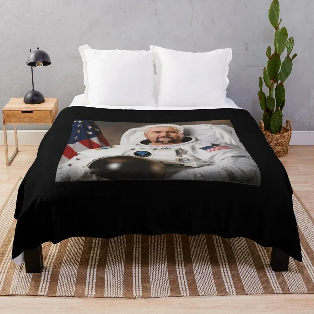 

Flavortown on the moon Throw Blanket Quilt Decorative Beds Soft Blankets