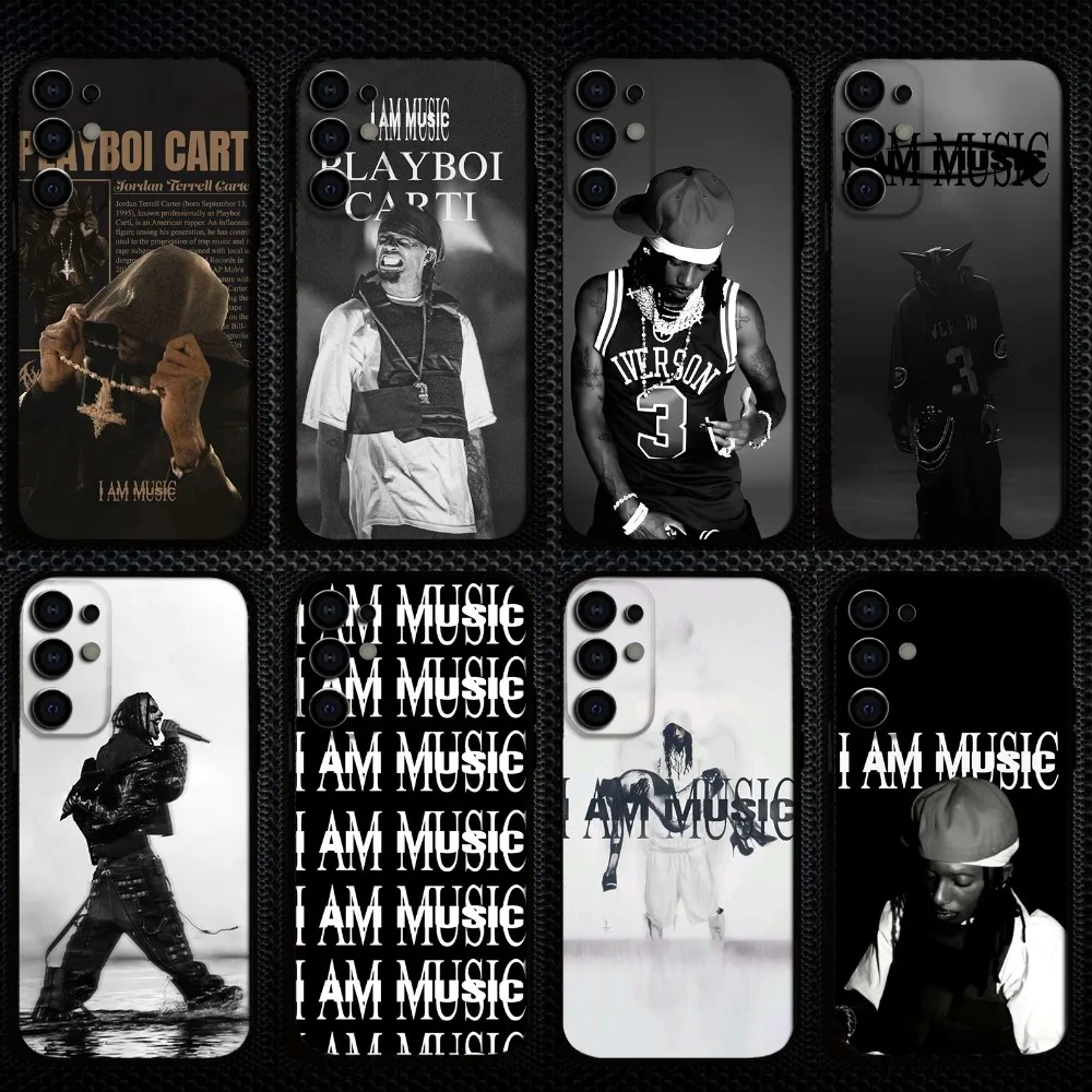 

I Am Music P-Playboi Cartis Phone Case For Samsung S25/S24/S23/S22/S21/S20/Plus,Fe,Lite/Others Black Cover