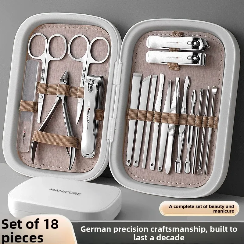 Nail clipper set, nail scissors for men and women, pedicure, eagle beak, nail clippers, tool inflammation, boxed gift.