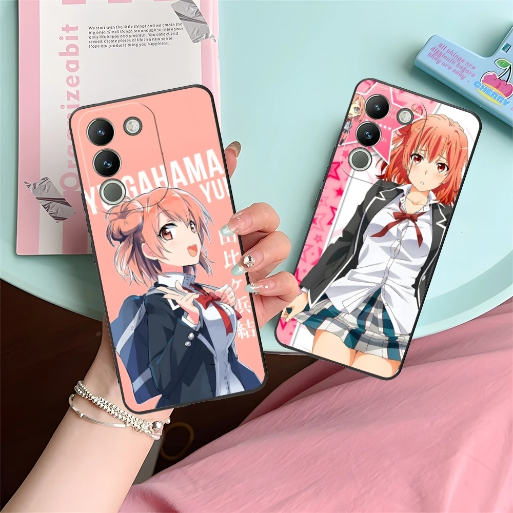 Anime Yuigahama Yui Mobile Cell Phone Case for VIVO Y95 Y93 Y31 Y20 V19 V17 V15 Pro X60 NEX Black Soft Phone Cover Shell