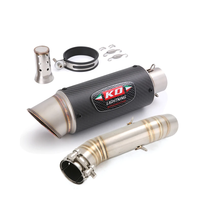 For Honda CBR400R CBR500R CB500F 2016-2025 CB500X CB400X Slip On Mid Exhaust Link Pipe 51mm Muffler Stainless Steel Escape