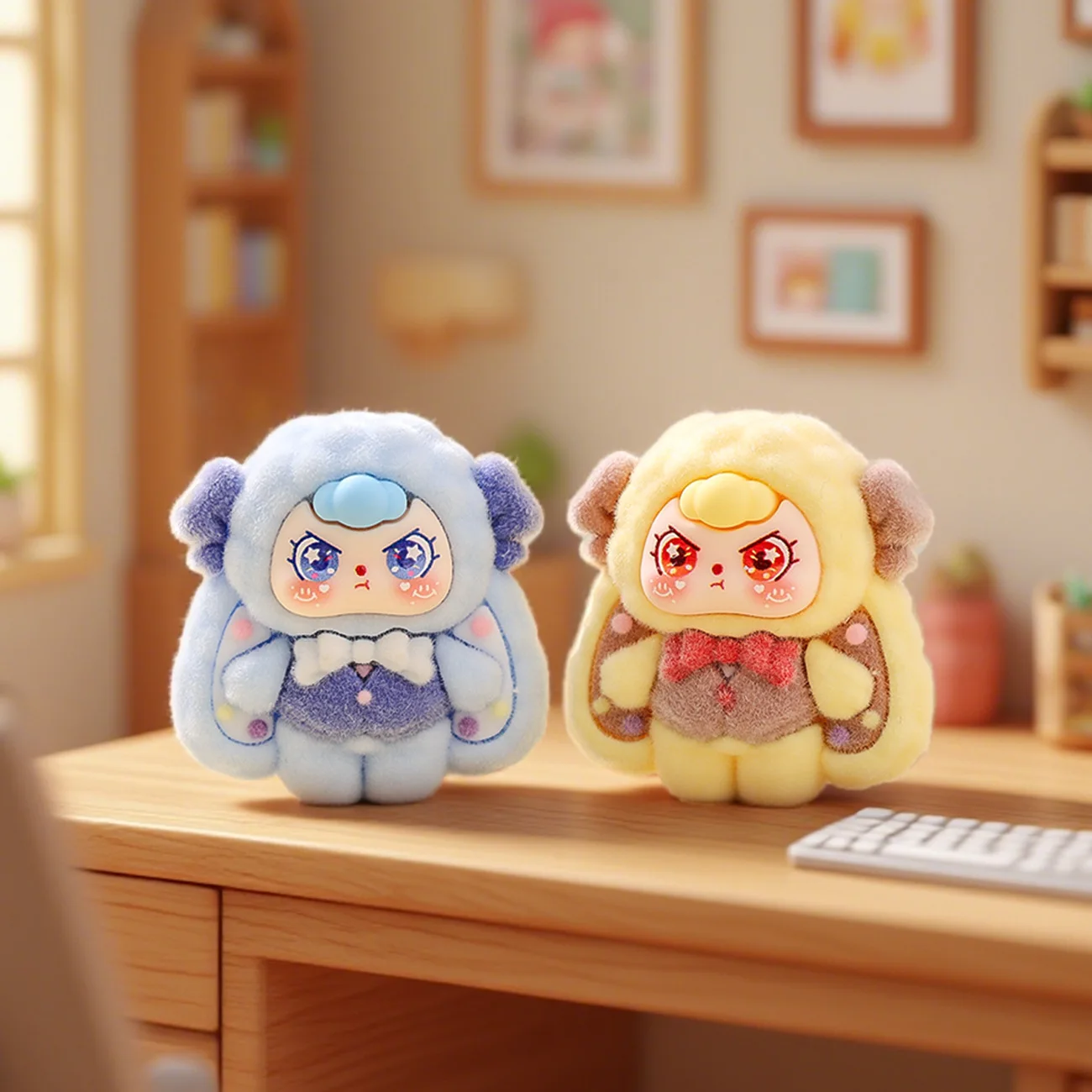 9 قطعة-جديد صغير كارتون الطفل سلسلة ثلاث سنوات لطيف الكرة لعبة مكتب عنصر الزخرفية للاستخدام المكتبي #1