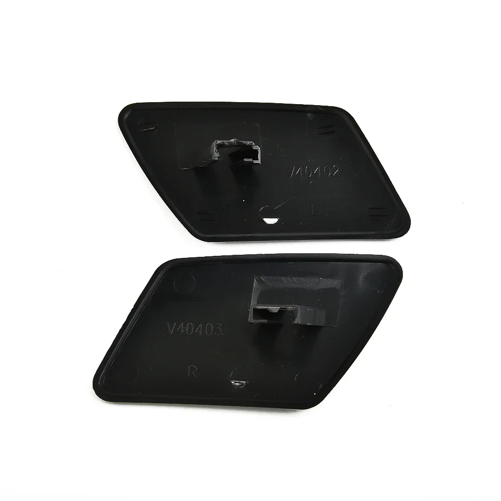 2pcs Car Left Right Front Bumper Headlight Washer Cover Cap For VOLVO S40/V50 2005-2007 Washer Nozzle Jet Spray Cover