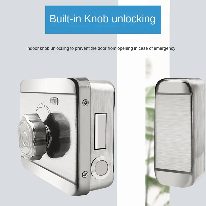 Waterproof Tuya Wifi Smart Door Lock Digital Password Double Fingerprint Electronic Rim Lock For Outdoor Iron Gate Door