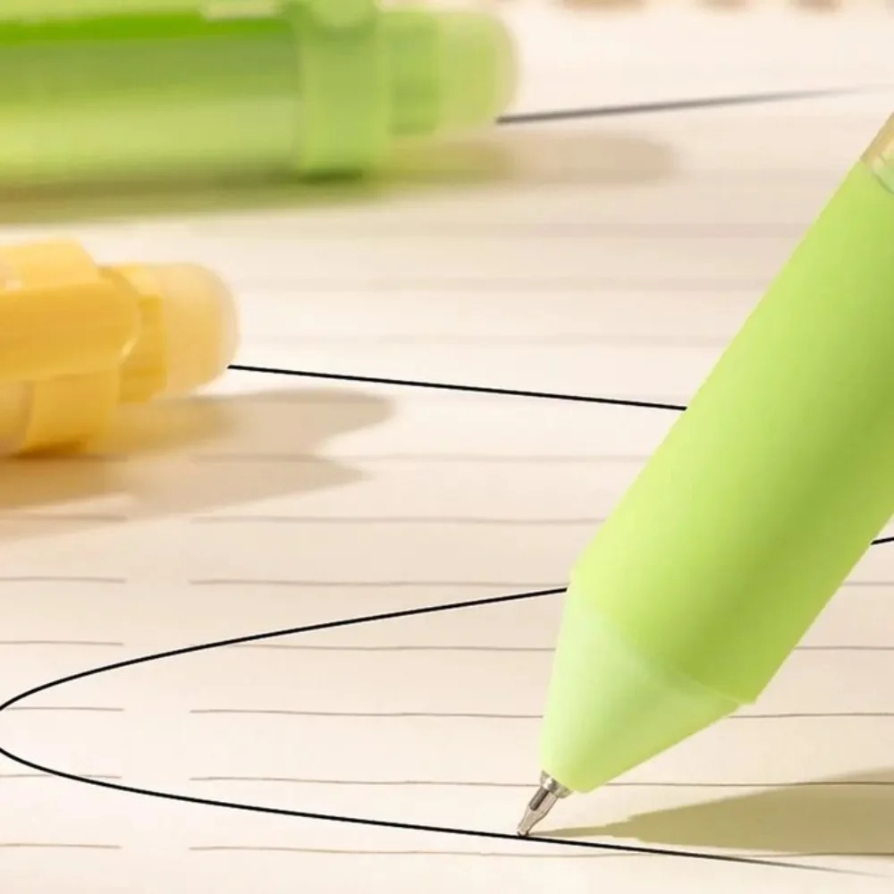 2 قطعة الكرتون التجفيف السريع مطرز هلام القلم حسن المظهر لينة قبضة الصحافة هلام القلم الكتابة الحبر الأسود 0.5 مللي متر القلم مكتب المدرسة #1