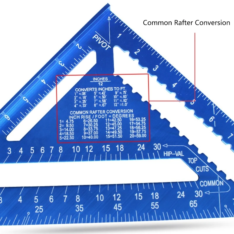 Upgraded Layout Tool Metal  Ruler Protractor for Woodworking & Carpentry