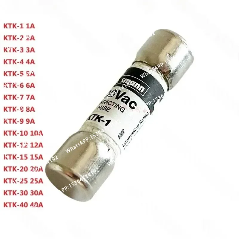 10PCS Original New Fast-acting Fuse KTK-1/2/3/4/5/6/7/8/9/10/12/15/20/25/30/40 1A 2A 3A 4A 5A 6A 8A 10A 12A 15A 20A 25A 40A