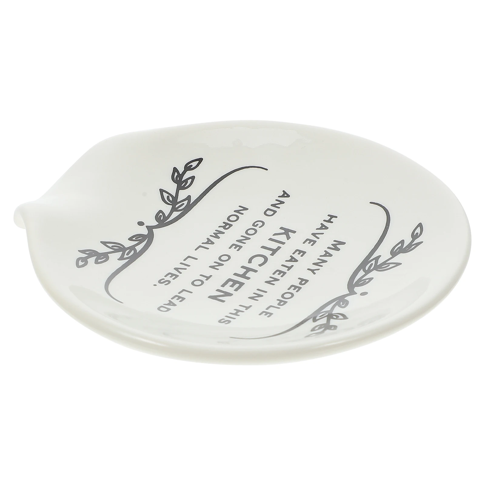 

Ceramic Spoon Holder Exquisite Exterior Elegant Surface Kitchen Decoration Match Well Scoop Rest Table Decorative Accessory