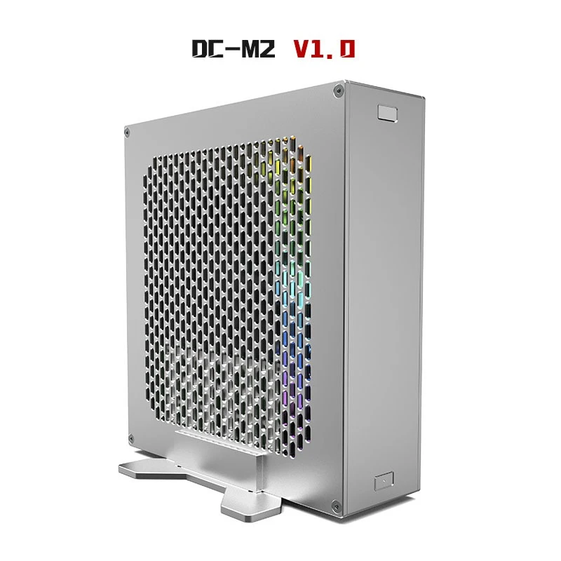 Horizontal Mini ITX Chassis – 2.24L Ultra-Compact, 3-6mm 6061 Aluminum, 40mm Fan Array, DC-ATX Ready