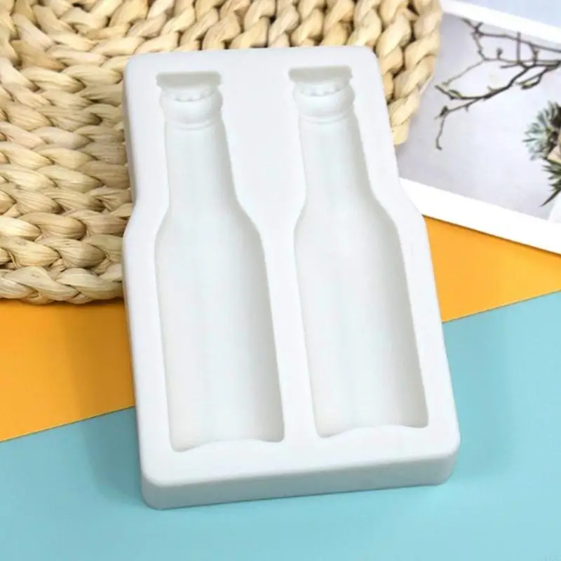 

KXRC Beer Bottle Silicone Mold DIY Cake Pastry Decors Baking Mold for Making Chocolate Fondant Cupcake Molds Nonstick