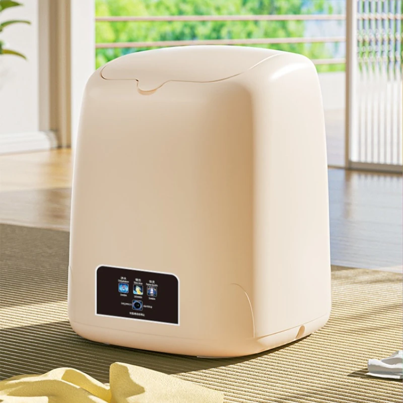 Mini Portable Garment Care Machine, Automatic Underwear Socks Cleaner, Compact Lazy Laundry Washer for Dorm Use