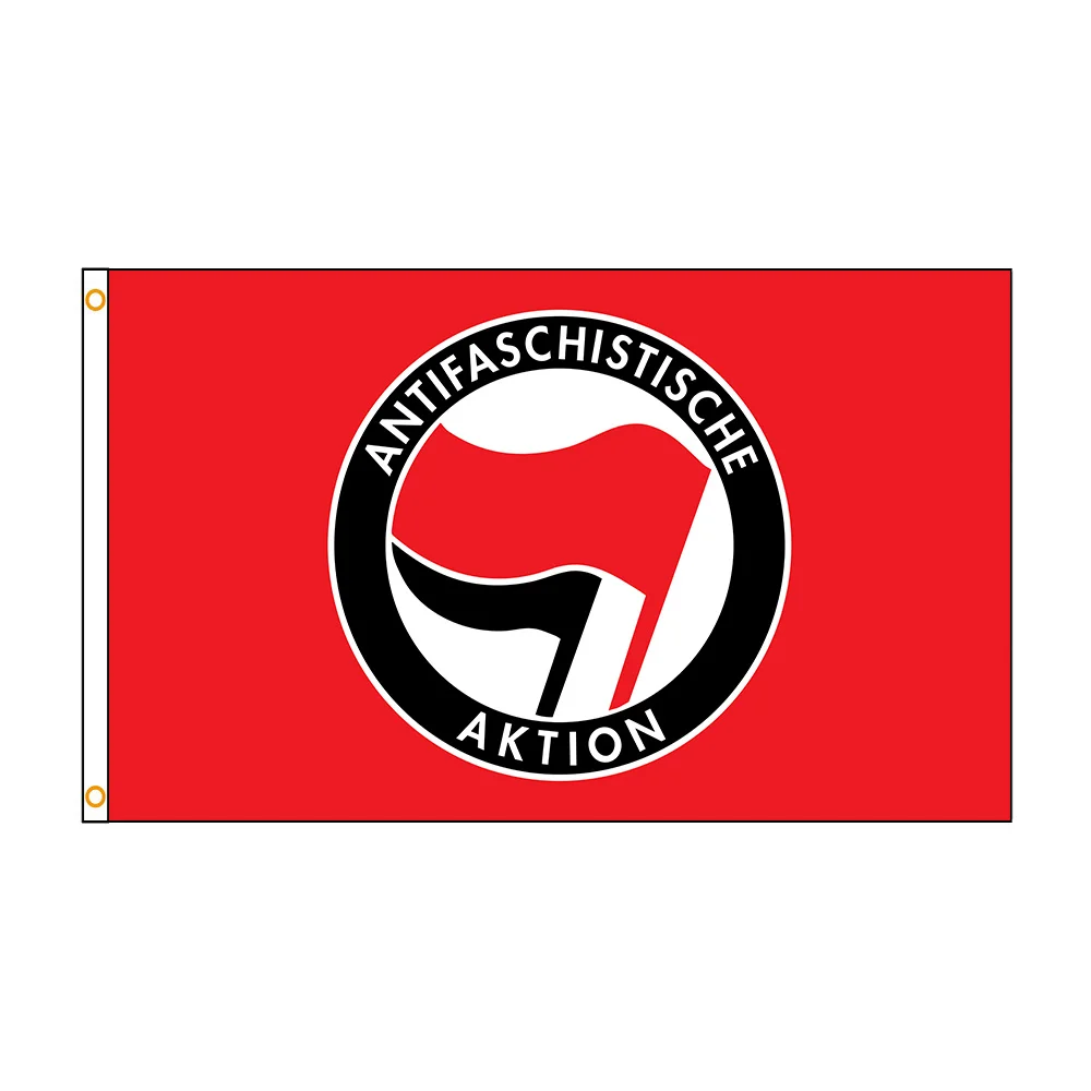 90x150cm Antifascist Action Flag Polyester Printed Home or Outdoor Decoration Banner Tapestry