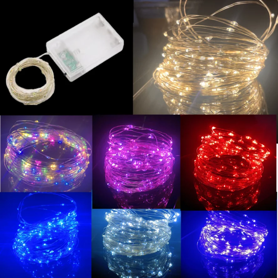 1M 2M 3M 5M 30M Copper Wire LED String Lights Holiday Lighting Fairy Garland for Christmas Tree Wedding Party Decoration lamp